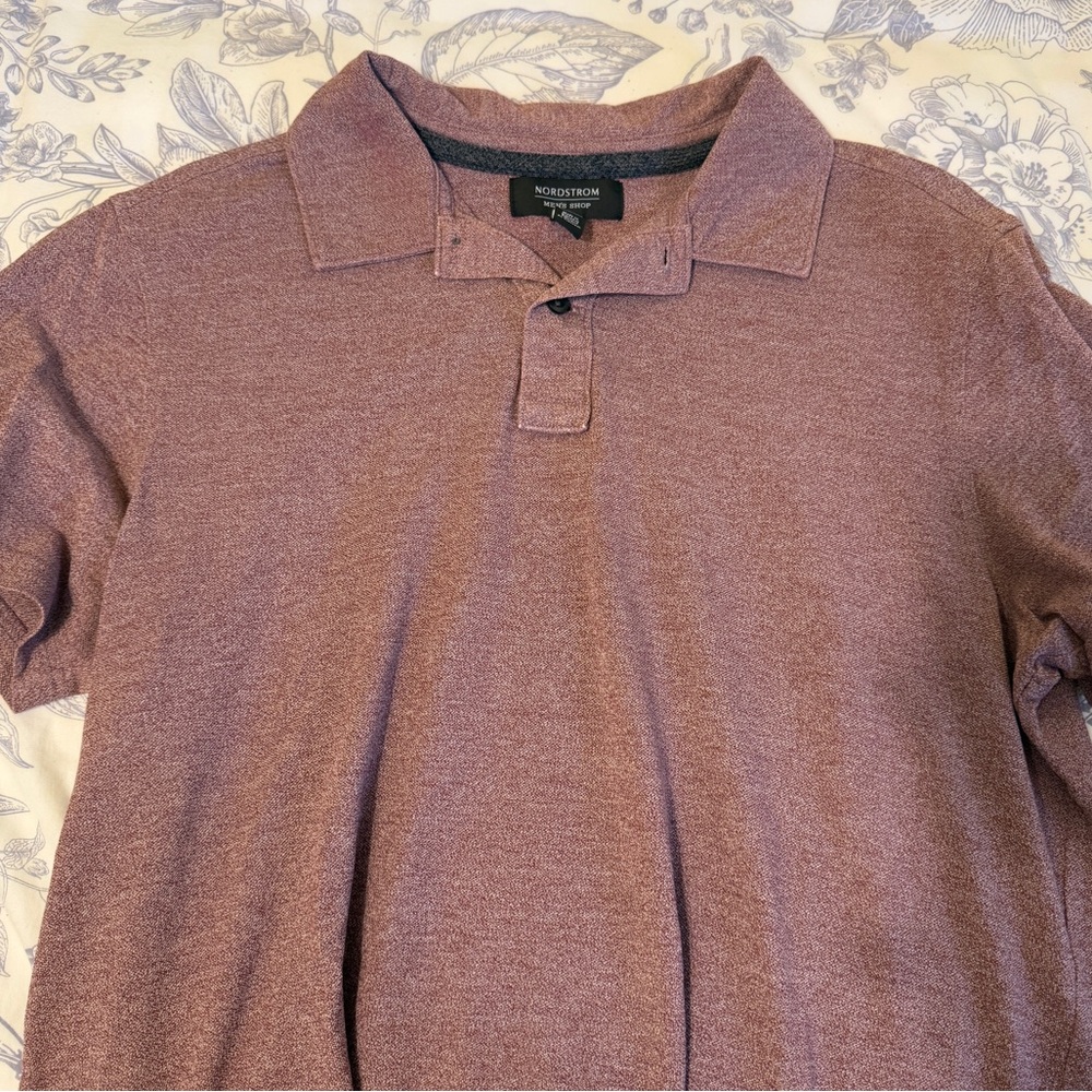 Nordstrom Men’s Shop Polo Shirt Maroon